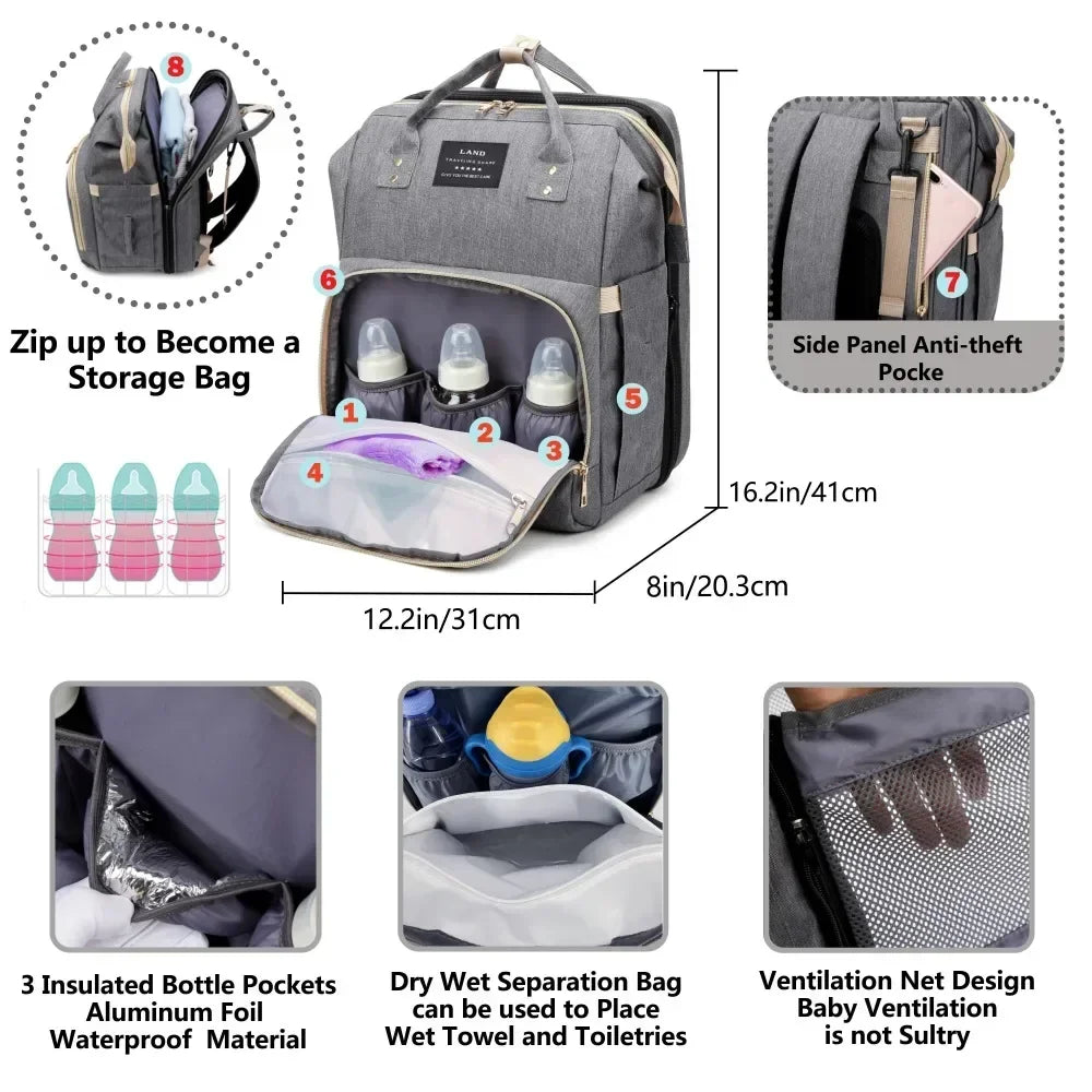BabyBuddy™ | Bereid je voor op het ouderschap met onze veelzijdige rugzak!