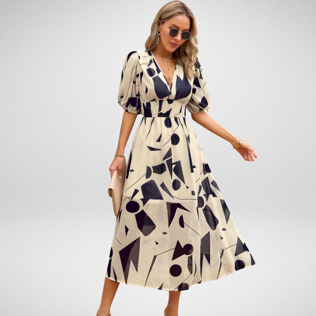 Meredith Vintage Elegance Jurk | Voel je als een Hollywoodster!
