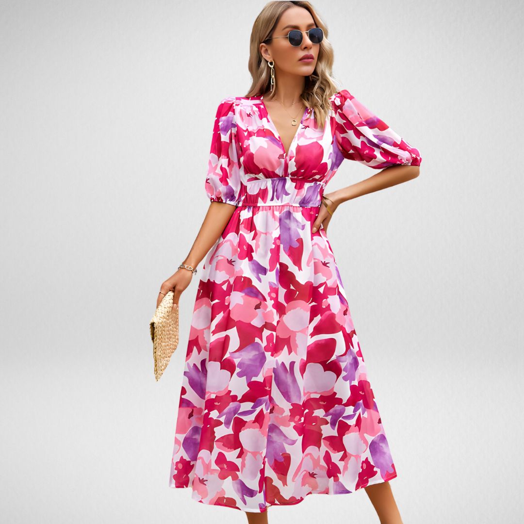 Meredith Vintage Elegance Jurk | Voel je als een Hollywoodster!