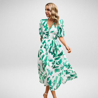 Meredith Vintage Elegance Jurk | Voel je als een Hollywoodster!